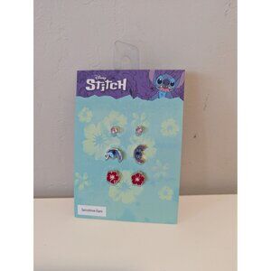 Disney Stitch 3 set Earrings Sensitive ears